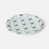 Waterverf van Siamese kat Papieren Bordje (Gekanteld)