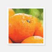 Waterverf van Sinaasappels Servet (Voorkant)