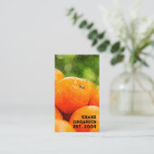 Waterverf van Sinaasappels Visitekaartje (Staand voorkant)
