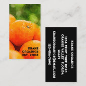 Waterverf van Sinaasappels Visitekaartje (Voorkant / Achterkant)