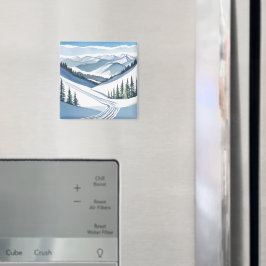Waterverf van Skiberg Magneet