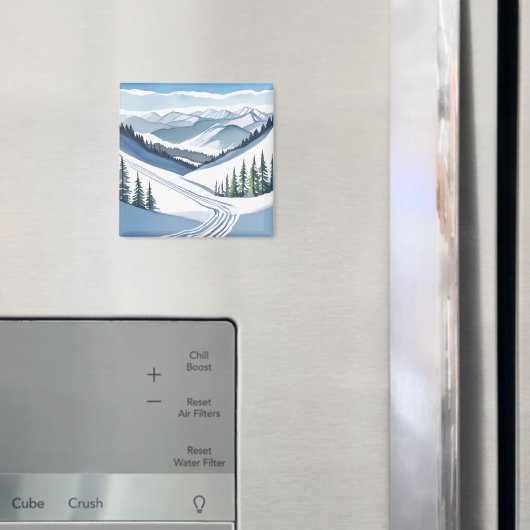 Waterverf van Skiberg Magneet (Insitu (Koelkast))