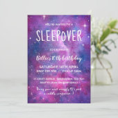 Waterverf van slaappover Galaxy en sterren Kaart (Staand voorkant)