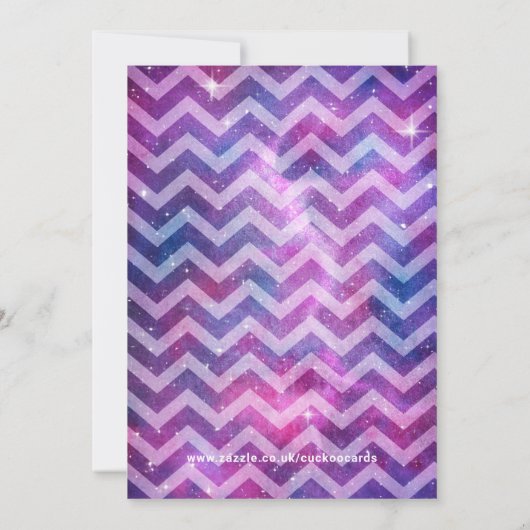 Waterverf van slaappover Galaxy en sterren Kaart (Achterkant)