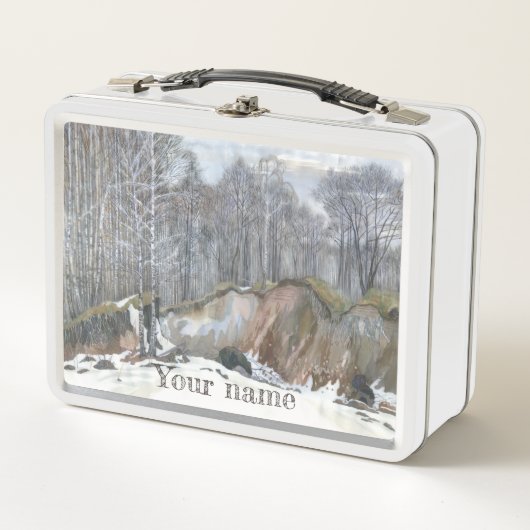 Waterverf van sneeuwravijn (Voorkant)