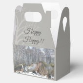 Waterverf van sneeuwravijn bedankdoosjes (Geopend)