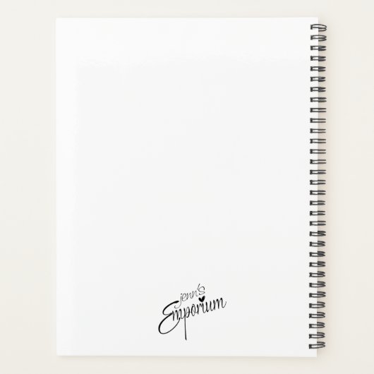 Waterverf van snijbloem planner (Achterkant)