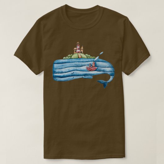 waterverf van spermawalvissen t-shirt (Design voorkant)