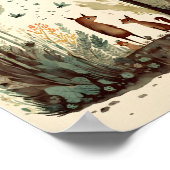 Waterverf van sproeiers poster (Hoek)