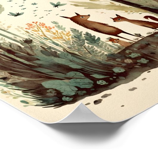 Waterverf van sproeiers poster (Hoek)