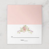 waterverf van stoffige rozen - schokken plaatskaartje (Buitenkant ongevouwen)