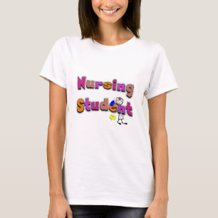 Waterverf van studente verpleegster t-shirt