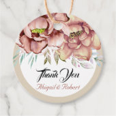 Waterverf van Terracotta Bedankjes Labels (Voorkant)