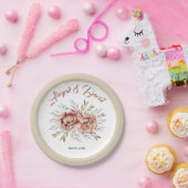 Waterverf van Terracotta Papieren Bordje (Feest)