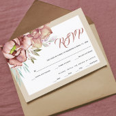 Waterverf van Terracotta RSVP Kaartje