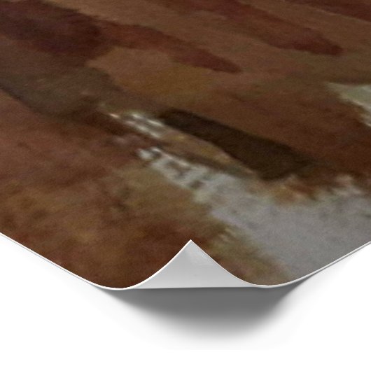 Waterverf van theebekers, ovenlinnen, wand poster (Hoek)