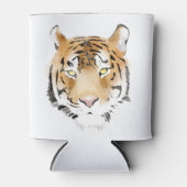 Waterverf van tijgerhoofd Big Wild Cat Animal Blikjeskoeler (Voorkant)