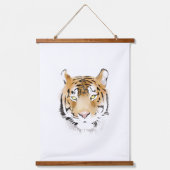 Waterverf van tijgerkop Wilde kat tekenen Hangend Wandkleed (Voorkant)