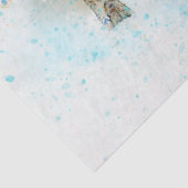 Waterverf van tijgerloopkunst ontkoppelen tissuepapier (Detail)