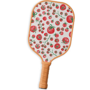 Waterverf van tomaten mediterraan patroon pickleball paddle