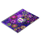 Waterverf van trillende exploding Mandalas monogra Notitieboek (Linkerzijde)