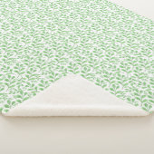 Waterverf van tropisch groen sherpa deken (3/4)