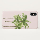 Waterverf van tropische palmbomen op eilanden Case-Mate iPhone case (Achterkant (horizontaal))