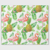 Waterverf van tropische tuinen cadeaupapier (Vlak)