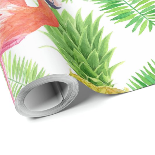 Waterverf van tropische tuinen cadeaupapier (Rol Hoek)