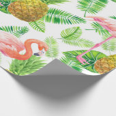 Waterverf van tropische tuinen cadeaupapier (Hoek)