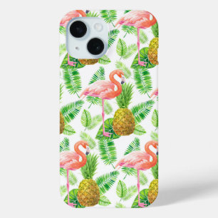 Waterverf van tropische tuinen iPhone 15 case