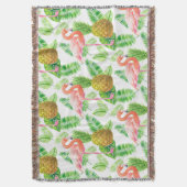 Waterverf van tropische tuinen deken (Voorkant Verticaal)