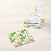 Waterverf van tropische tuinen kartonnen onderzetters (Insitu)