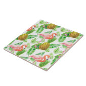 Waterverf van tropische tuinen tegeltje (Zijkant)