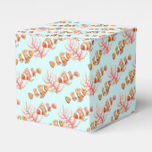 waterverf van tropische vis gevierd voordoos bedankdoosjes (Voorkant Zijde)