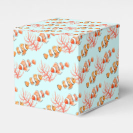 waterverf van tropische vis gevierd voordoos bedankdoosjes