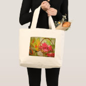 Waterverf van tropische vruchten nog steeds levens grote tote bag (Voorkant (product))