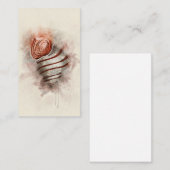 Waterverf van Tropische Zee Shell van kuststrand Visitekaartje (Voorkant / Achterkant)