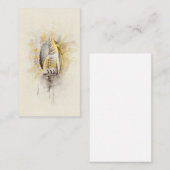 Waterverf van Tropische Zee Shell van kuststrand Visitekaartje (Voorkant / Achterkant)