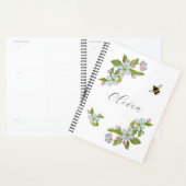 Waterverf van tuinbomen en hommels planner (Display)