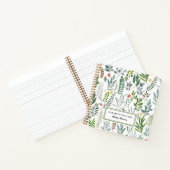 Waterverf van tuinen laat Baby shower Notitieboek (Binnen)