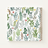 Waterverf van tuinen laat Baby shower Notitieboek (Achterkant)