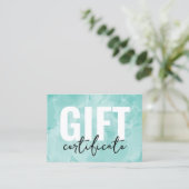 Waterverf van uw Logo Business Cadeaubon Visitekaartje (Staand voorkant)