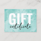 Waterverf van uw Logo Business Cadeaubon Visitekaartje (Voorkant)