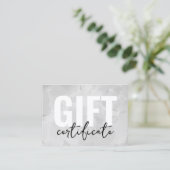 Waterverf van uw Logo Business Cadeaubon Visitekaartje (Staand voorkant)