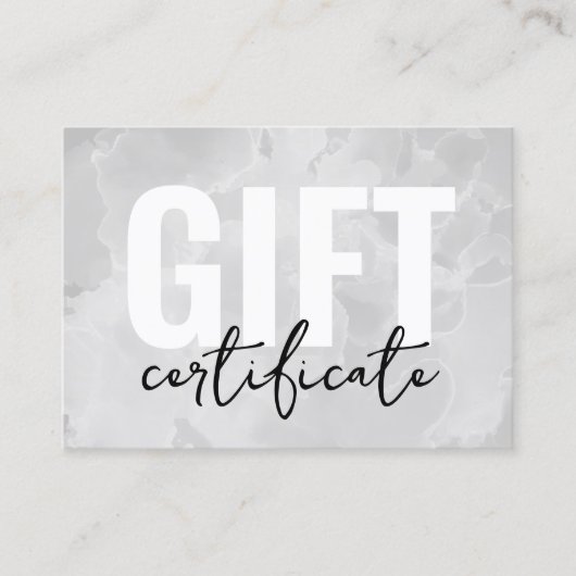 Waterverf van uw Logo Business Cadeaubon Visitekaartje (Voorkant)