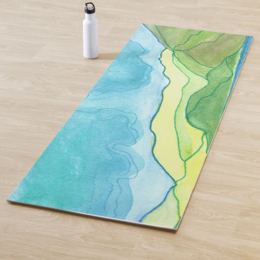 Waterverf van Valentia Island Yogamat (In situ)