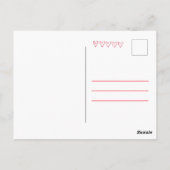 Waterverf van valentijnse  - Briefkaart (Achterkant)