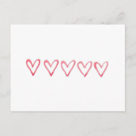 Waterverf van valentijnse - Briefkaart