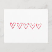 Waterverf van valentijnse  - Briefkaart (Voorkant)